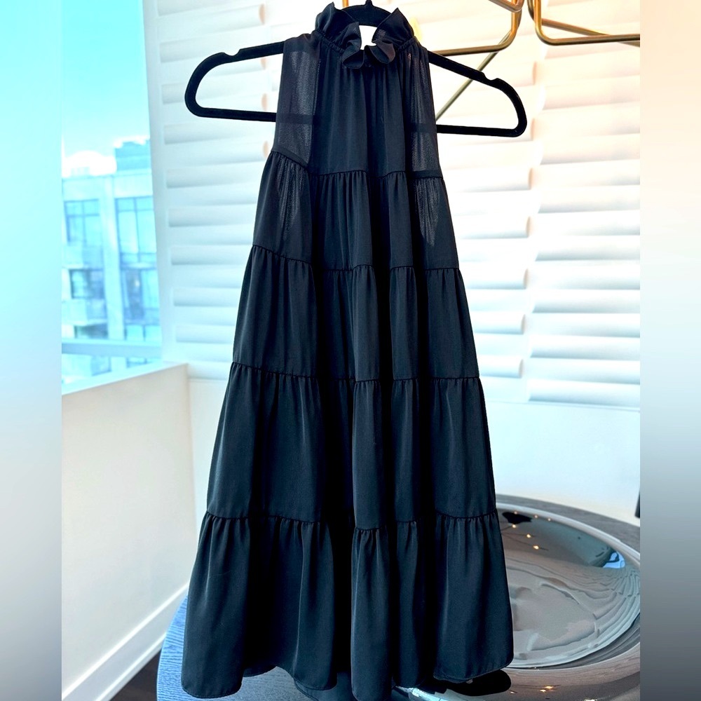 RHODE Black Mock Neck Tent Dress | Size: XS - Picture 2 of 8